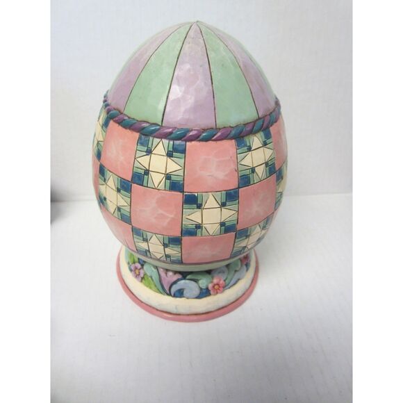 Jim Shore Spring Love Lighted Bunny Diorama 4015889 Spring Fancy Quilt 2009 - C1 - Picture 3 of 4